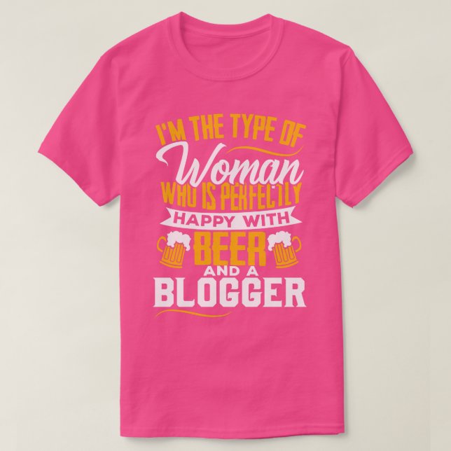 Camiseta Bloguera esposa novia bloguea blogueando (Diseño del anverso)