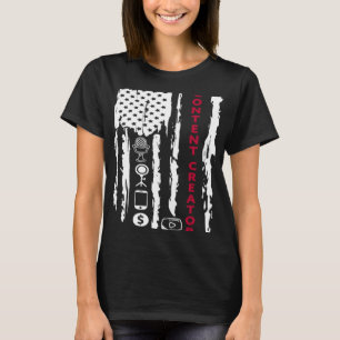Camiseta Bloguero creador de contenido influenciar a Améric