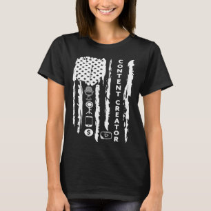 Camiseta Bloguero creador de contenido influenciar a Améric