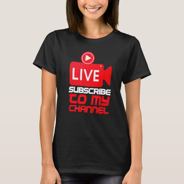 Camiseta Bloguero creador de streaming de Irl en vivo (Anverso)