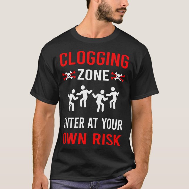 Camiseta Bloguero de Clog de cierre de zona de riesgo (Anverso)