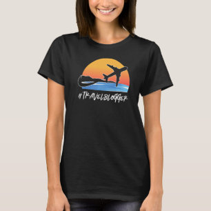 Camiseta Bloguero de viajes Blog de blogueo Wanderlust A