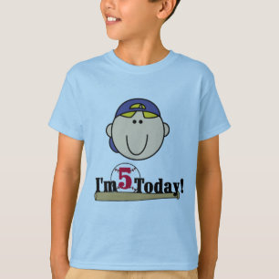 Camiseta Blond Boy Baseball 5º cumpleaños