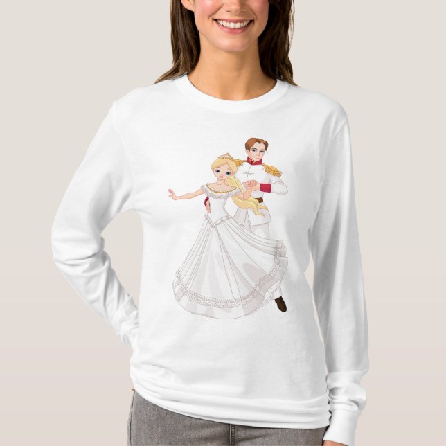 Camiseta Blonde Princess and Charming Prince Fairytale (Anverso)