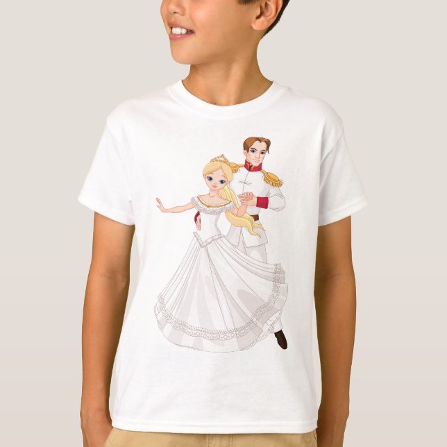 Camiseta Blonde Princess and Charming Prince Fairytale (Anverso)