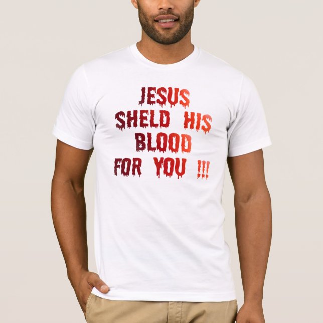 Camiseta Blood fuero you Rojo TRANS PNG (Anverso)