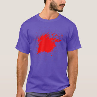 Camiseta Blood Splatter Lazy Halloween Costume Scary Spooky