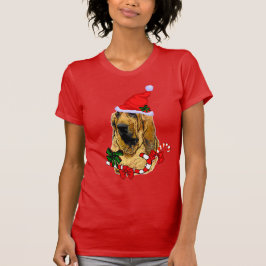 Camiseta Bloodhound Aovers Navidades Merry
