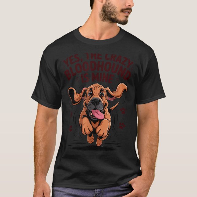 Camiseta Bloodhound Breed Cute Pet Dog Lover Cartoon Funny  (Anverso)