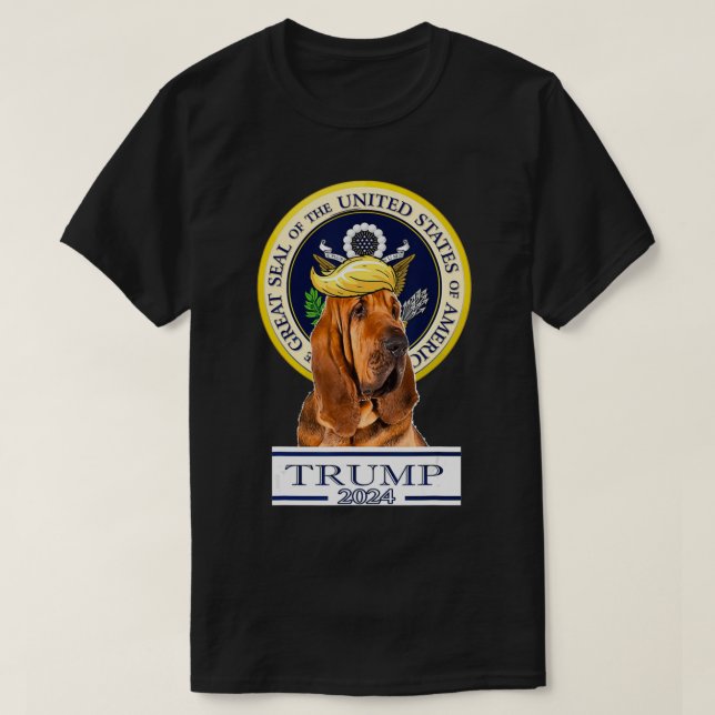 Camiseta Bloodhound de Trump 2024  (Diseño del anverso)