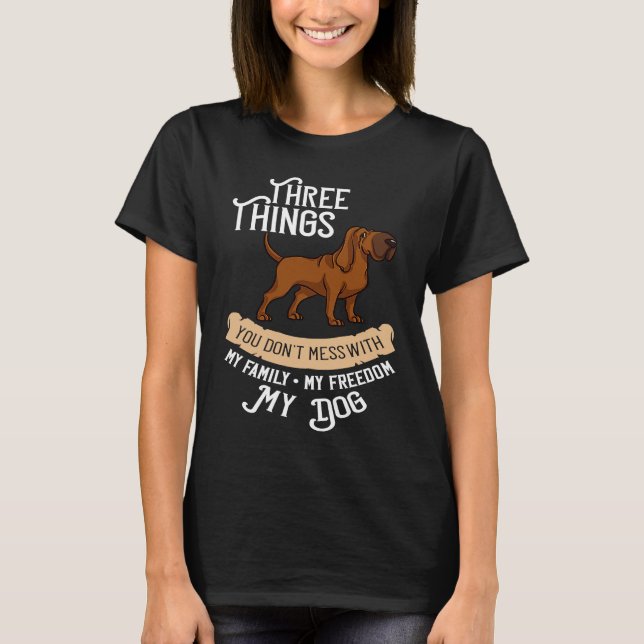 Camiseta Bloodhound Dog  Puppies Owner (Anverso)