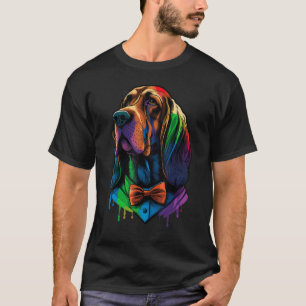 Camiseta Bloodhound Gay Prige Dog LGBT Bandera Arcoiris Blo