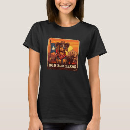 Camiseta Bloodhound God Bless Texas