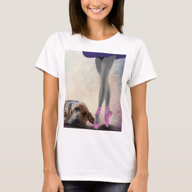 Camiseta Bloodhound Y Bailarín De Ballet (Anverso)