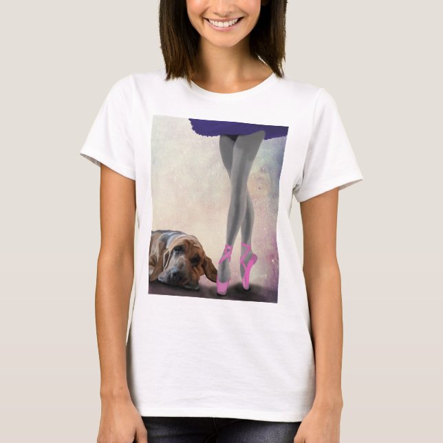 Camiseta Bloodhound Y Bailarín De Ballet (Anverso)