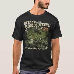 Camiseta Bloodsuckers atacan el Poster de cine Mosquitos Vi