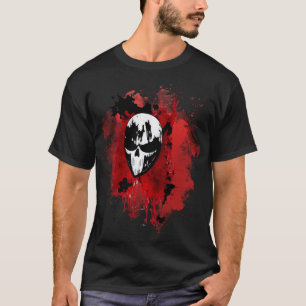 Camiseta Bloody Horror Película Skull Black Halloween
