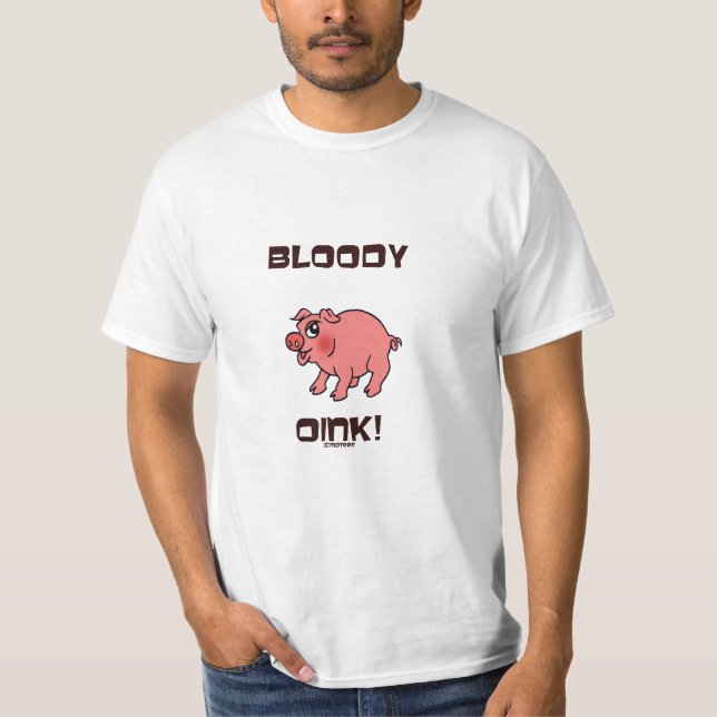 Camiseta ¡Bloody Oink! (Anverso)