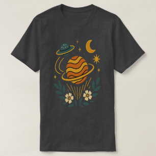 Camiseta Bloom celeste - Cosmos vintage
