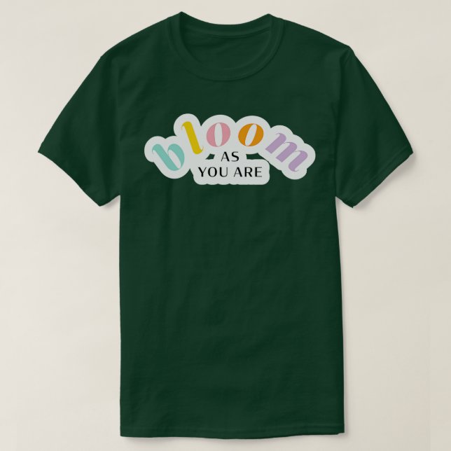 Camiseta Bloom como lo eres (Diseño del anverso)