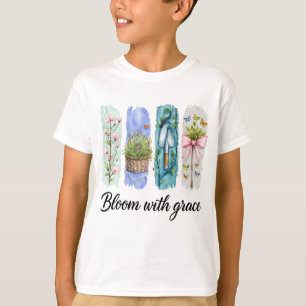 Camiseta Bloom con arte floral Grace Garden