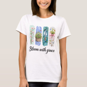 Camiseta Bloom con arte floral Grace Garden