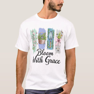 Camiseta Bloom con arte floral Grace Garden