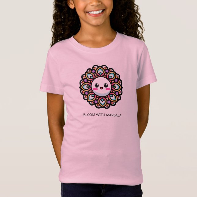 Camiseta Bloom con diseño de flores de Mandala (Anverso)