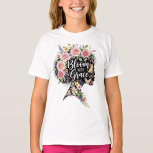 Camiseta Bloom con Grace Elegent Floral Arte Inspirador