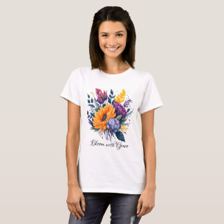 Camiseta Bloom con Grace-Flower Bouquet