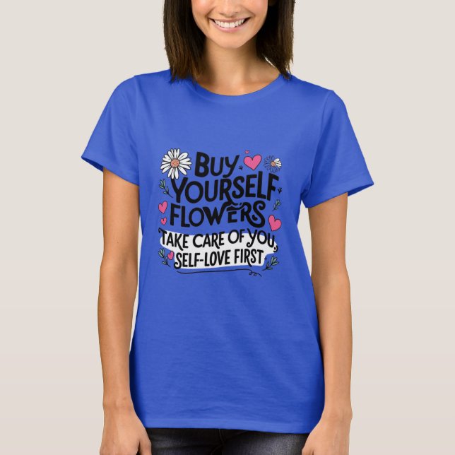 Camiseta Bloom con mujeres de Tee de amor propio (Anverso)