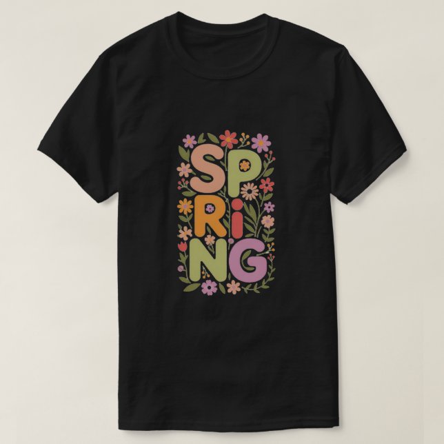 Camiseta Bloom con primavera (Diseño del anverso)