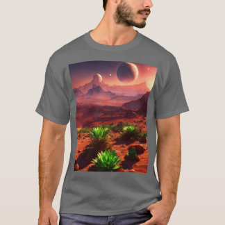 Camiseta "Bloom cósmico: planeta de plantas tee"