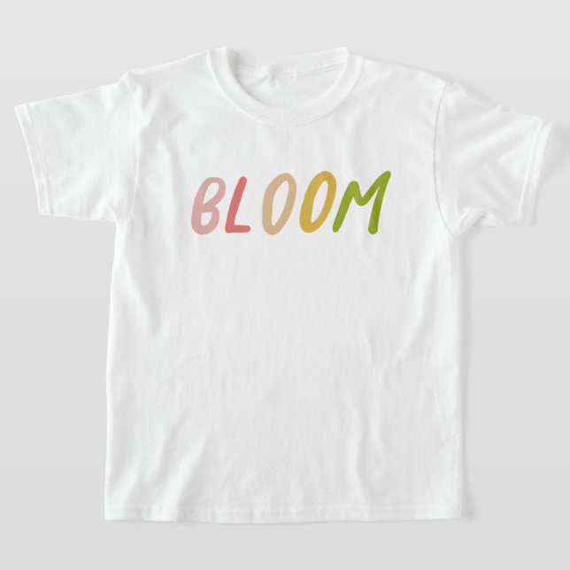 Camiseta Bloom Cute Colorful Simple Children (Distribución)