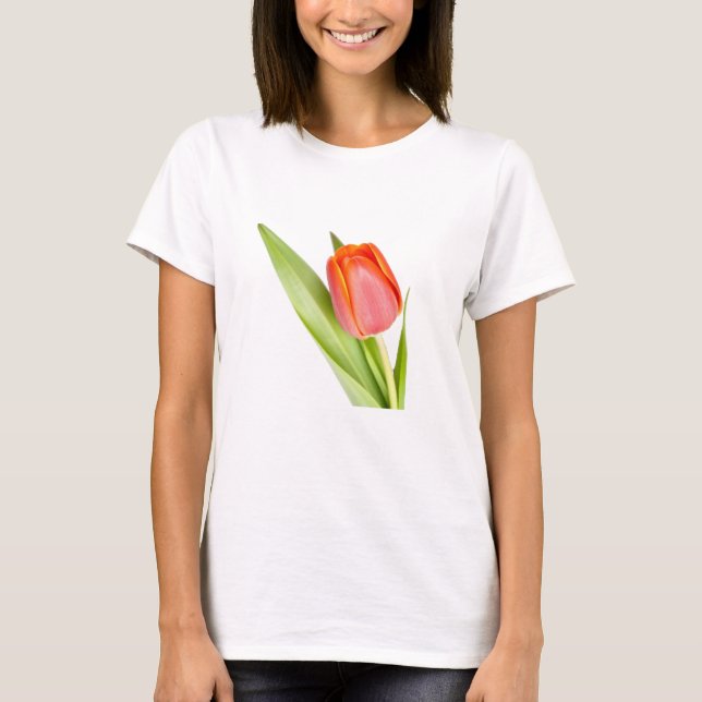 Camiseta Bloom de tulipanes de primavera radiante (Anverso)