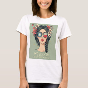 Camiseta Bloom Donde Nos Plantan - Flora InspiradoraL