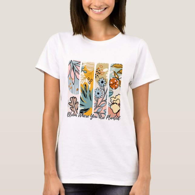 Camiseta Bloom Donde Se Plantan Camisas | Floral Tee (Anverso)