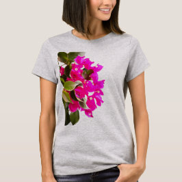 Camiseta Bloom floral rosa