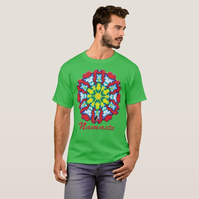 Camiseta Bloom Namaste Kaleidoscopio (Anverso completo)