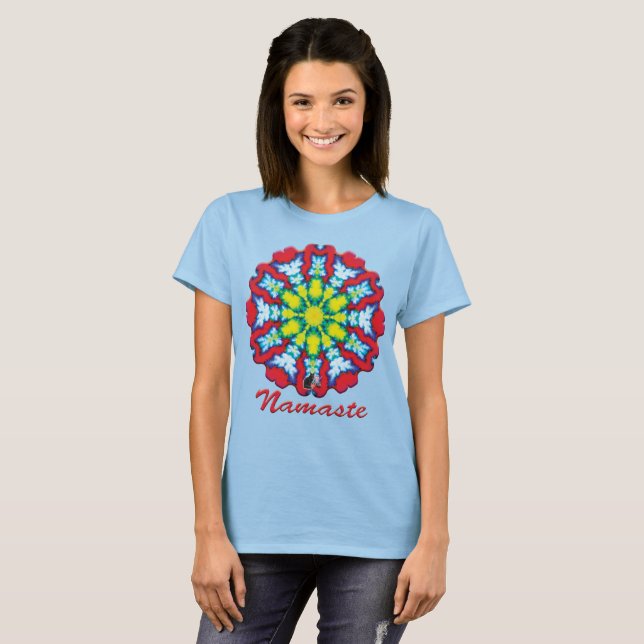 Camiseta Bloom Namaste Kaleidoscopio (Anverso completo)
