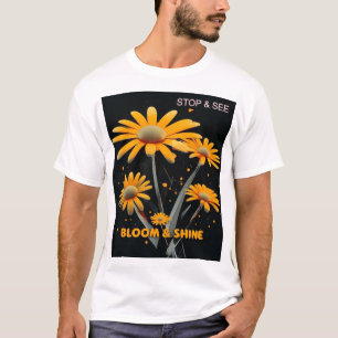 Camiseta Bloom & Shine: Tee de serenidad floral