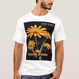 Camiseta Bloom & Shine: Tee de serenidad floral