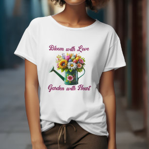 Camiseta Bloom with Love Garden with Heart