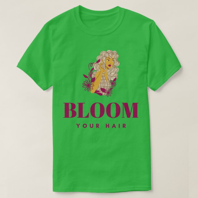 Camiseta Bloom Your Hair Curly Chica (Diseño del anverso)