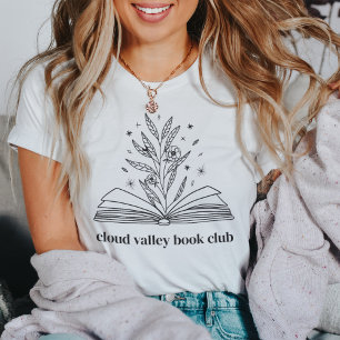 Camiseta Blooming Floral Book Club