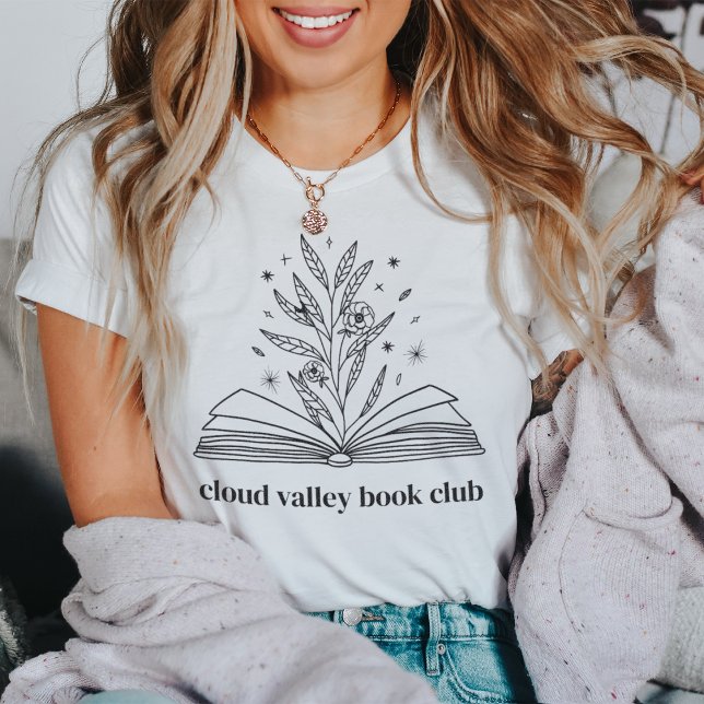 Camiseta Blooming Floral Book Club (Subido por el creador)