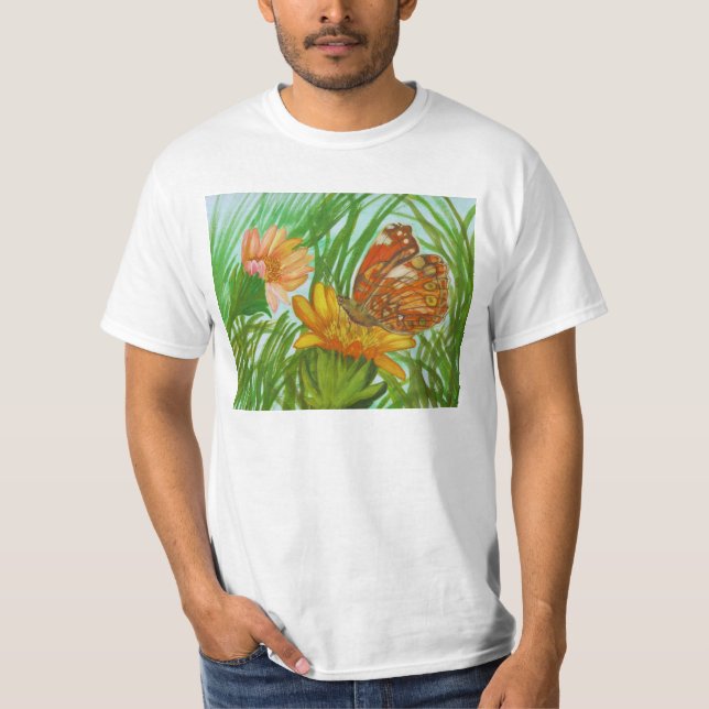 Camiseta Blooming flower garden (Anverso)
