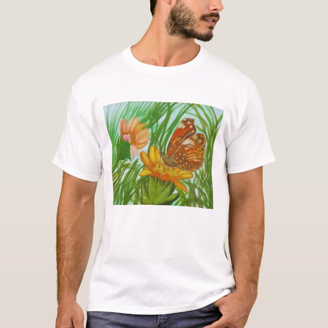 Camiseta Blooming flower garden (Anverso)