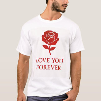 Camiseta Blooming Rose Expressing Forever Romantic