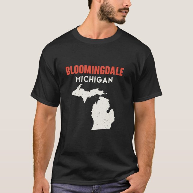 Camiseta Bloomingdale Michigan Estados Unidos América Mic d (Anverso)